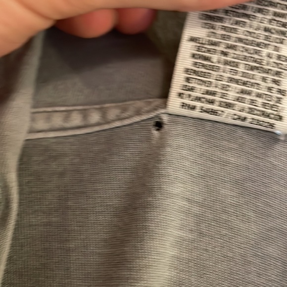 Grey light weight hooded long sleeve, size S (oversized fit) - Picture 6 of 7